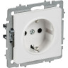 Розетка IEK BRITE BR-R14-16-K91 РС14-1-0-БрАБ 16А с заземл. Защ. Шторки механизм арктич. Бел.